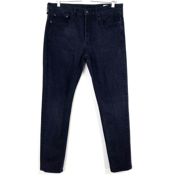 RAG & Bone Fit 1 Extra Slim Jeans in Lyon Black Style M12241516LYN - Picture 2 of 9